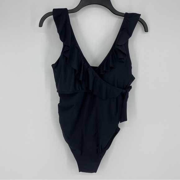 Kindred Bravely Black Ruffle One Piece Swimsuit - Picture 2 of 7